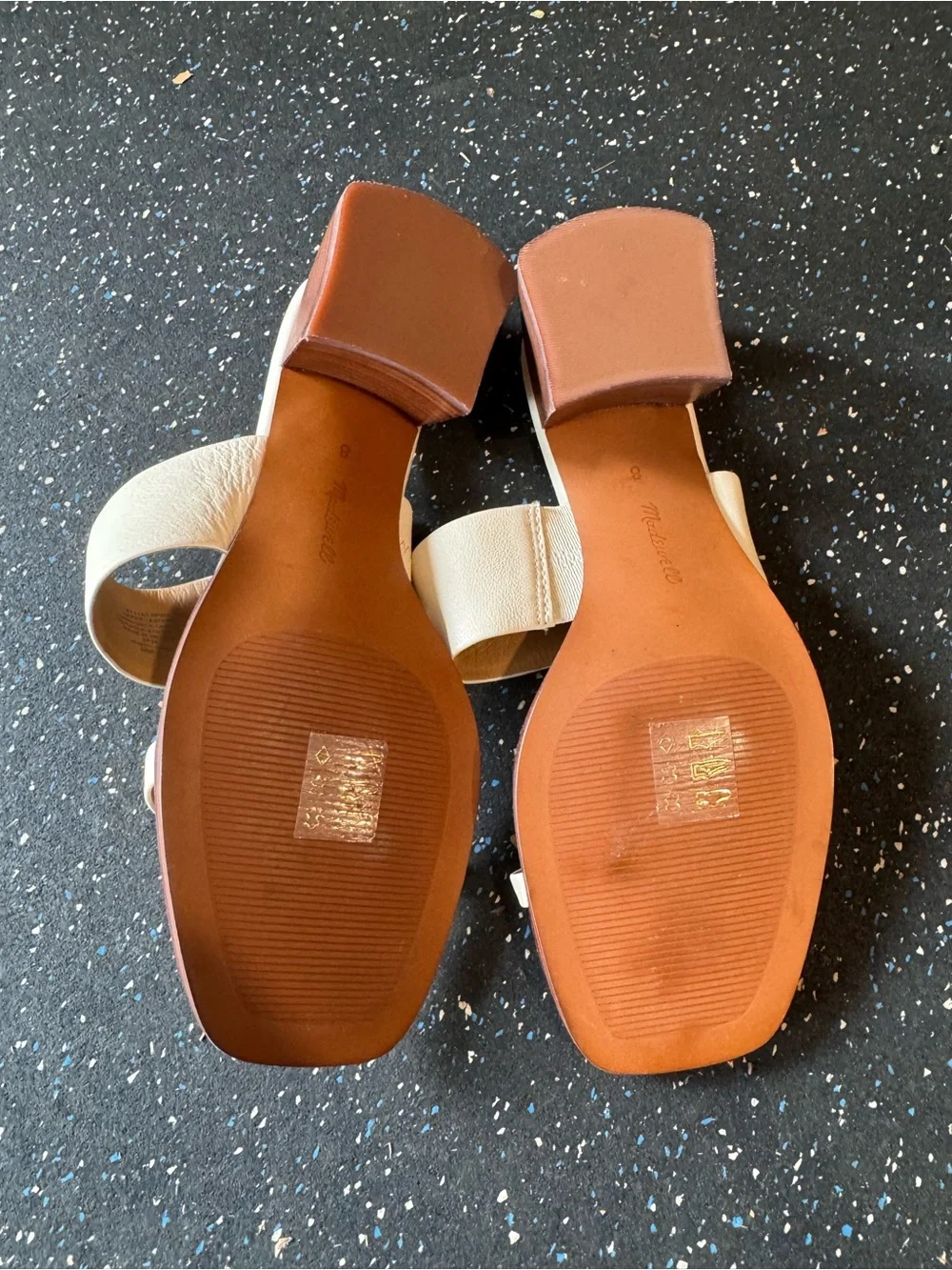 Madewell Kaitlin Wedge Slide sandal white leather 8 NWOB